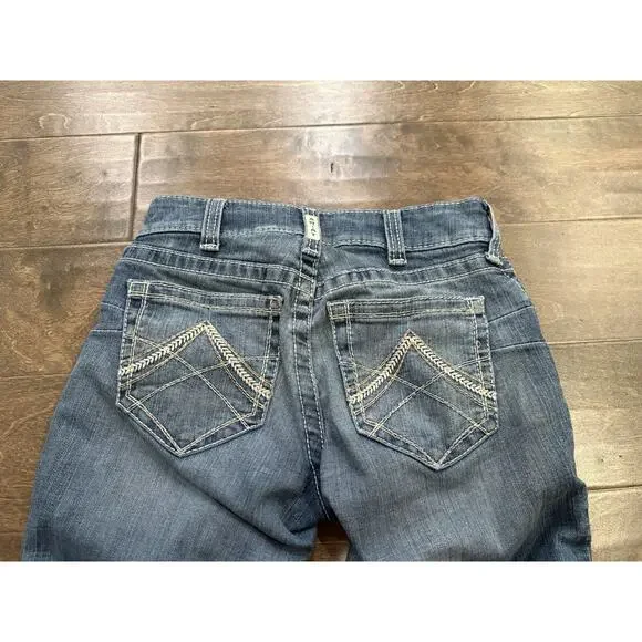 Ariat Real Denim Womens Blue Denim Low Rise Casual Jeans Size 26L *Flaws* - Picture 4 of 13